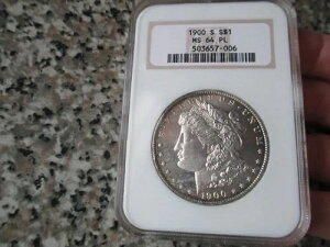 1900 S ���[�K�� �V���o�[ �_���[ NGC MS64PL **���Ɋ󏭂ȃR�C��**