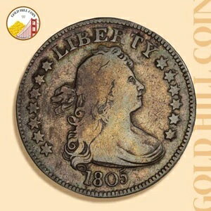 1805�N 25�Z���g �h���[�v�o�X�g�N�H�[�^�[ PCGS F12�A�����č������ǔ��s�I�F��t�@�C��12