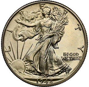 AJ - 1942 NEH[LO 50 Zg - NGC PF66 - ȕW{ - N̕i!