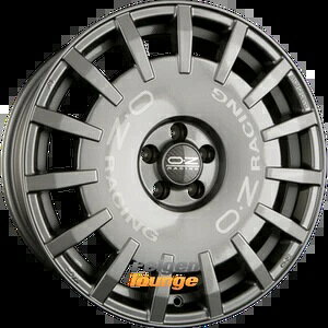 4x OZ RALLY RACING �_�[�N�O���t�@�C�g + �V���o�[���^�����O 8x17 ET34 5x120-