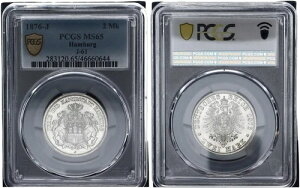 �n���u���N 2�}�[�N 1876-J �X���[���C�[�O�� - J.61 PCGS MS65 ������ 119869-