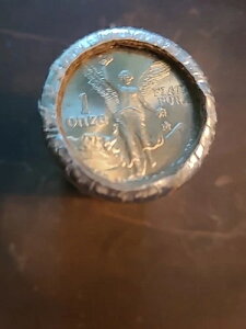 1985年 ミントロール 20枚入り シルバー 1オンス メキシコ製 Librtad .999 シルバー 未開封