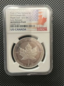 2019 S5�h�� �J�i�_ ���[�v�����[�t �v���C�h �I�u �c�[�l�[�V�����Y 1�I���X �V���o�[ NGC ER ���f�B�t�@�C�h PF69