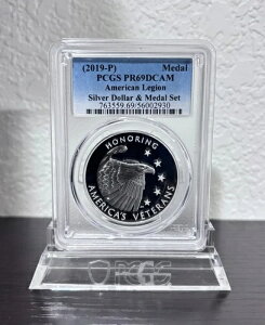 2019-P �V���o�[���_�� �v���[�t �A�����J�����M�I�� PCGS PR69DCAM PF69 2019 P