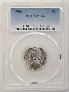 PR67 1956NWFt@[\jbP PCGSO[h US 5C v[t P-MINT EXACT RC1