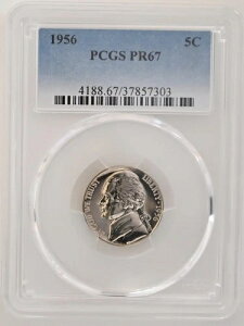 PR67 1956NWFt@[\jbP PCGSO[h US 5C v[t P-MINT EXACT RC1
