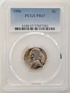 PR67 1956NWFt@[\jbP PCGSO[h US 5C v[t P-MINT EXACT RC1