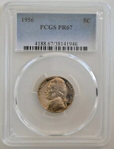 PR67 1956NWFt@[\jbP PCGSO[h US 5C v[t P-MINT EXACT RC1