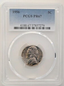 PR67 1956NWFt@[\jbP PCGSO[h US 5C v[t P-MINT EXACT RC1