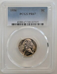 PR67 1956NWFt@[\jbP PCGSO[h US 5C v[t P-MINT EXACT RC1