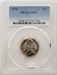 PR67 1956NWFt@[\jbP PCGSO[h US 5C v[t P-MINT EXACT RC1
