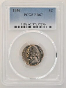 PR67 1956NWFt@[\jbP PCGSO[h US 5C v[t P-MINT EXACT RC1