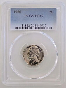 PR67 1956NWFt@[\jbP PCGSO[h US 5C v[t P-MINT EXACT RC1
