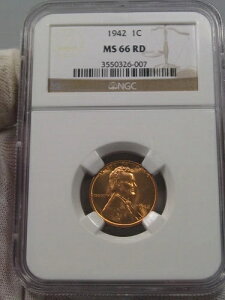 BU RED GEM 1942NJ[EEB[gEyj[ NGC MS66RDB#14