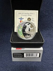 2008年 25ドル スターリングシルバーコイン - オリンピック - フリースタイルスキー