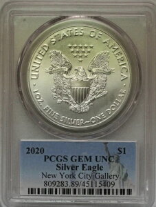 2020 PCGS GEM UNC �V���o�[�C�[�O���i�X�^�b�N�X�E�o�E���[�Y�E�j���[���[�N�V�e�B�E�M�������[�����j