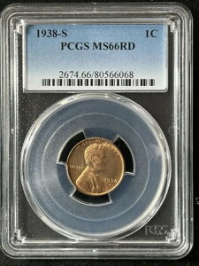 1938-S 1C RD J[EEB[g 1Zg PCGS MS66RD 80566068