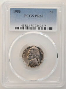 PR67 1956NWFt@[\jbP PCGSO[h US 5C v[t P-MINT EXACT RC1