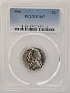 PR67 1956NWFt@[\jbP PCGSO[h US 5C v[t P-MINT EXACT RC1
