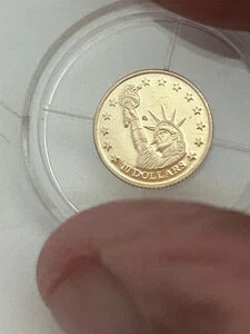 2000年 リベリア 10ドル プルーフ金貨 自由の女神像 小型金貨 10ドル