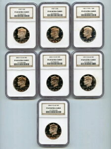 1981-S/87-S/90-S/97-S/02-S/03-S/04-S v[t PlfB n[t 50Zg NGC PF69 EgJI