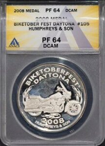 2008 ���_�� �o�C�N�g�[�o�[ �t�F�X�g �f�C�g�i #105 PF64DCAM ANACS # 7695732 + �{�[�i�X