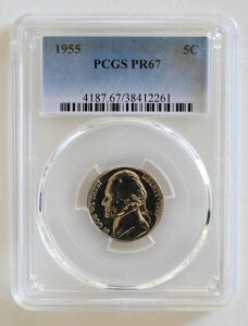 PR67 1955NWFt@[\jbP PCGSO[h US 5C v[t P-MINT EXACT RC1