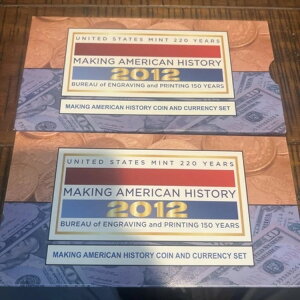 2012年 Sプルーフ米国造幣局 220年の歴史を刻むアメリカコインと通貨セット