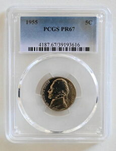 PR67 1955NWFt@[\jbP PCGSO[h US 5C v[t P-MINT EXACT RC1