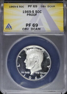 1969-S 50Zg v[t PlfB Vo[ n[th ANACS PF 69 | OBV DCAM PR