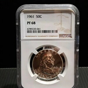 1961�N �x���W���~���E�t�����N���� NGC PF68 50C** �������R�C��** 90% �V���o�[ �v���[�t