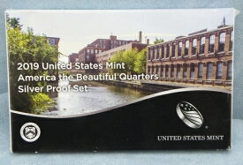 2019年-S アメリカ ザ・ビューティフル クォーター シルバー プルーフ セット ボックス & COA 5枚
