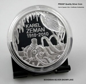 200 CZK �R���� SCI-FI LEGEND KAREL ZEMAN 2010 �`�F�R �v���[�t �V���o�[ �R�C��