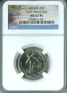 2016 D FORT MOULTRIE �N�H�[�^�[ NGC MS67 PL 2nd �ō����O���[�h�B