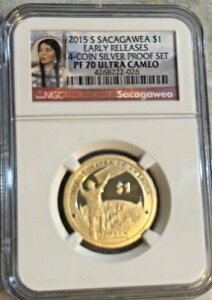 :2015 S $1 �T�J�K�E�B�A NGC PF70 UCAM �A�C�A�����[�J�[�Y ���A �A�[���[�����[�X �g�b�v�|�b�v