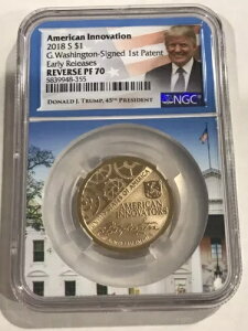 2018-S American Innovation Washington ���ŏ��̓��� REV PF70 ER Trump ���x���ɏ������܂����B