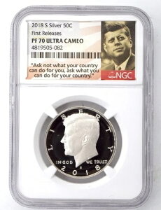 2018-S �V���o�[ �v���[�t �P�l�f�B �n�[�t�_���[ NGC PF70 �E���g���J���I 505082