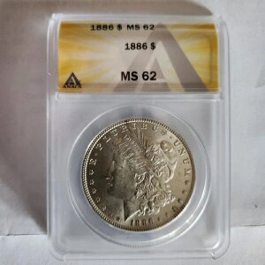 1886N ANACS MS 62 K 1hA}zKj[ؐfBXvCP[Xt