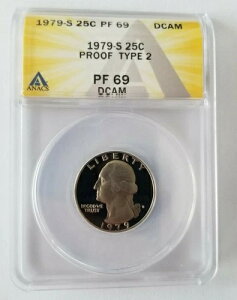 1979�N S ���V���g�� �N�H�[�^�[ 25�Z���g �v���[�t �^�C�v2 ANACS PF69 DCAM