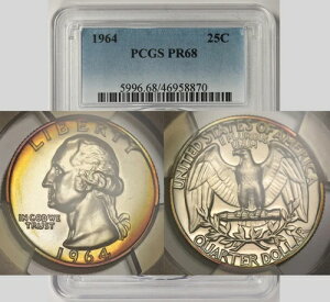 1964NVgNH[^[ 25Zgv[t PR 68 PCGS J[g[
