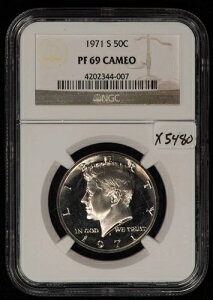 1971-S 50�Z���g �P�l�f�B �n�[�t�_���[ - �v���[�t - NGC PF 69 �J���I - SKU-X5480