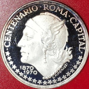 1970�N �M�j�A�ԓ��V 150�y�Z�^ 30gr 999 �V���o�[�v���[�t �}�[�L�����[�w�b�h�N���E�� 45mm