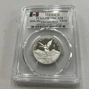 2016年-月 1/4オンス シルバー リベルタッド ? PCGS PR70DCAM メキシコ プルーフコイン