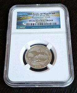 2018 S �V���o�[ �J���o�[�����h �A�C�����h 25 �N�H�[�^�[ ���o�[�X �v���[�t PR70 �t�@�[�X�g R 50���N�L�O