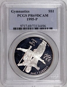 1995�N �M���i�X�e�B�b�N�X �V���o�[ �h�� �v���[�t PCGS PF 69 DCAM 9717.69/73134496