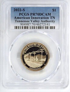 2022-S AJECmx[VEv[t $1 TNo[EI[\eB PCGS PR70DCAM 272141