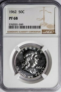 1962�N 50�Z���g �t�����N���� NGC PR68 �V���o�[ �n�[�t �h�� �v���[�t!