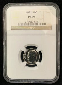 1956�N�v���[�t ���[�Y�x���g �_�C�� NGC PF 69 �v���[�t 10�Z���g