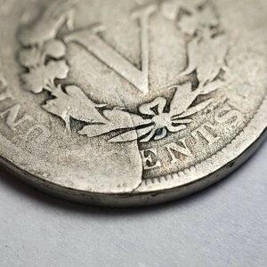 1905年 5セント リバティ V ニッケル - ミントエラー パーシャルスプリットプランシェット クラムシェル - Z5735