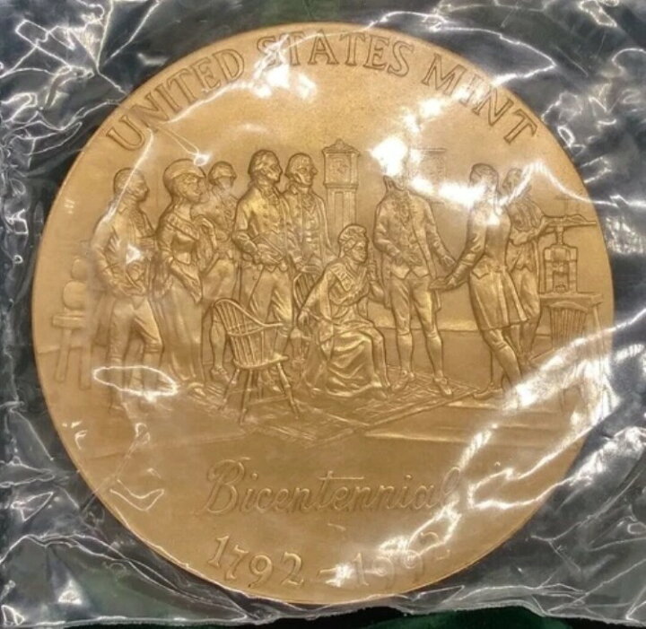楽天市場】アメリカ造幣局 1792-1992 建国200周年記念 ブロンズメダル 